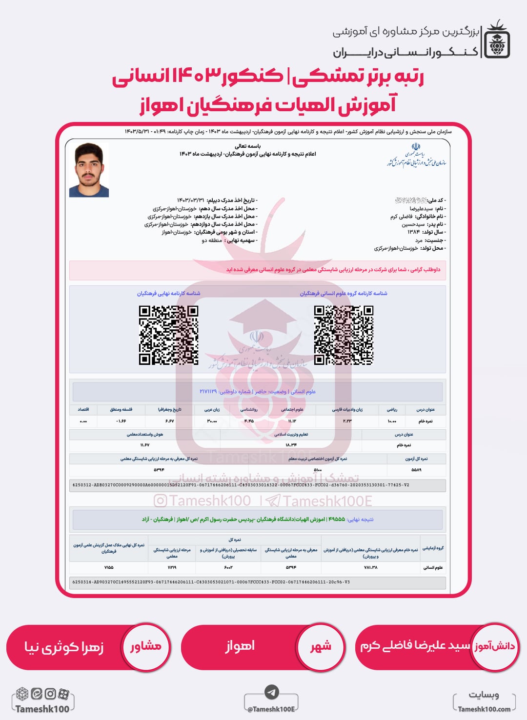 سید علیرضا فاضلی کرم min - سید علیرضا فاضلی کرم <br> دبیری الهیات فرهنگیان اهواز