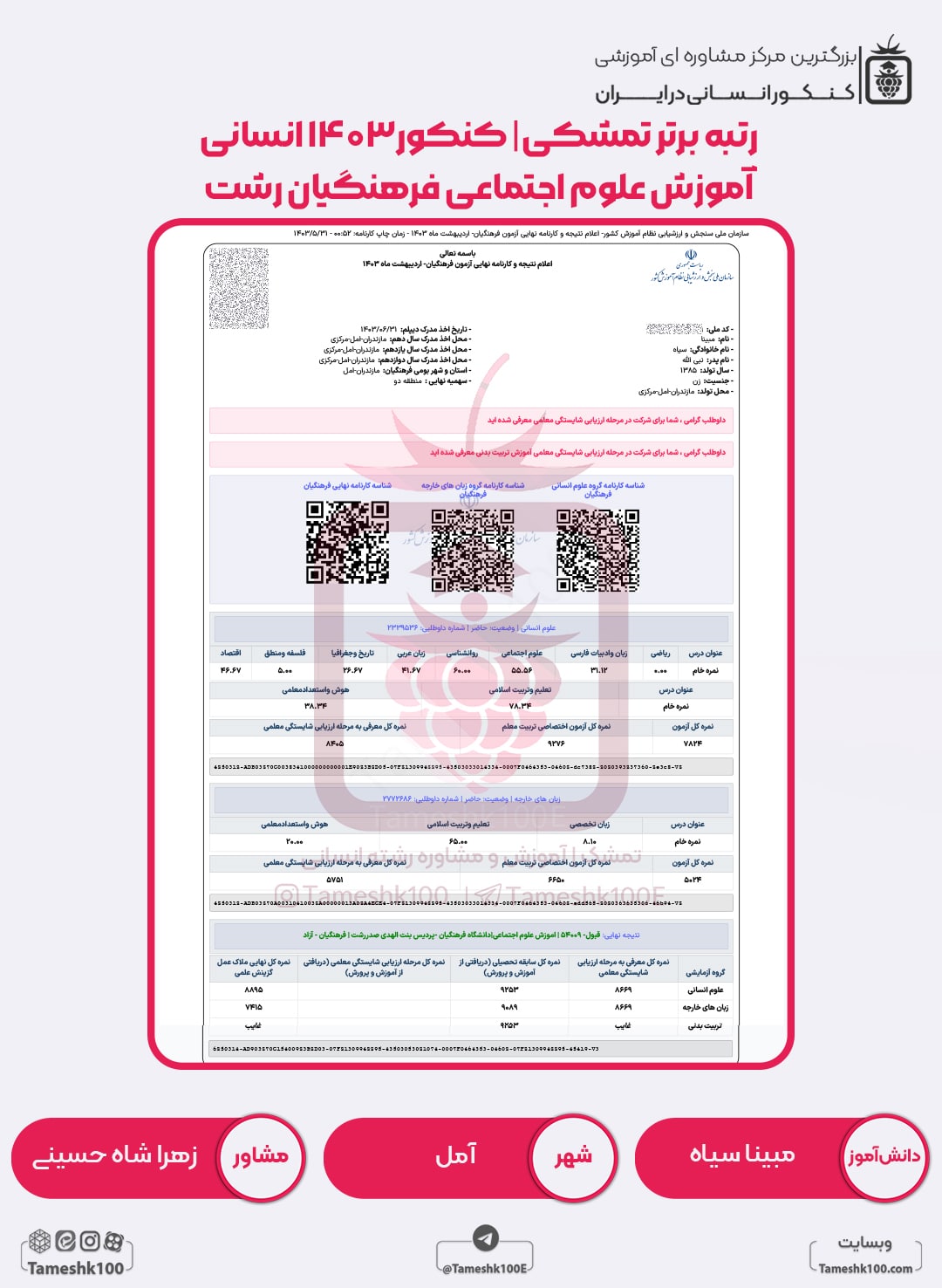 مبینا سیاه min - مبینا سیاه <br> آموزش علوم اجتماعی فرهنگیان رشت