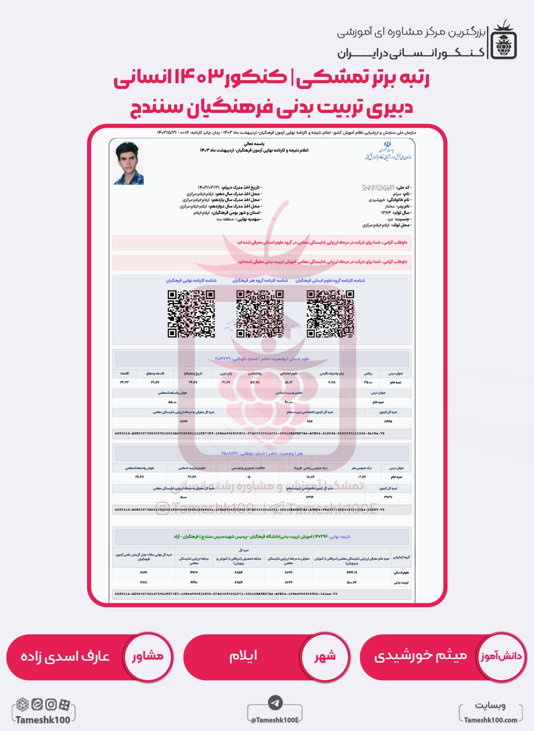میثم خورشیدی min - میثم خورشیدی <br> دبیری تربیت بدنی فرهنگیان سنندج