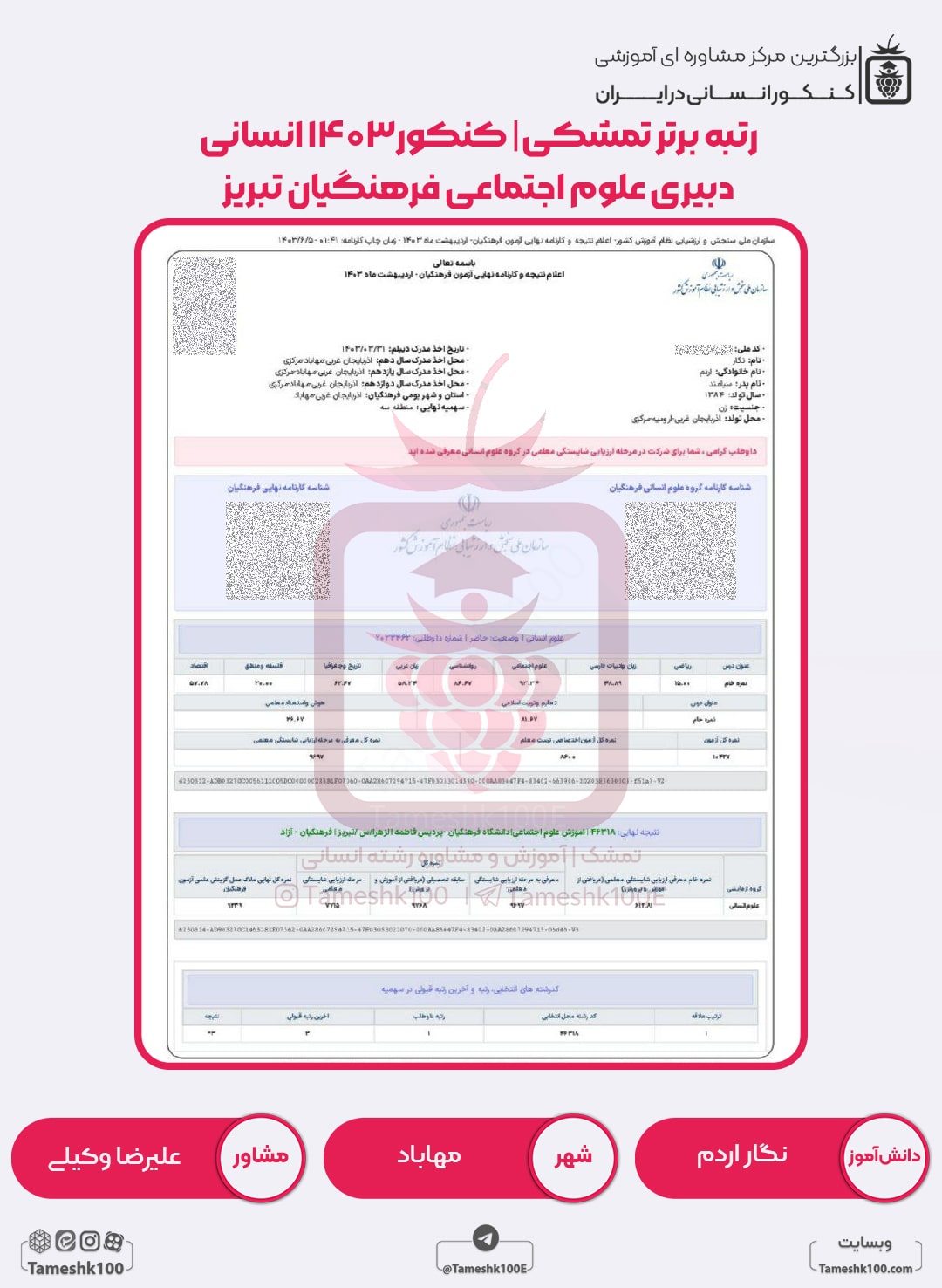 نگار اردم min - نگار اردم <br> دبیری علوم اجتماعی فرهنگیان تبریز