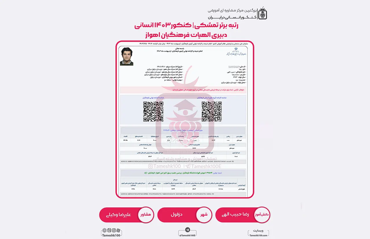 حبیب الهی - رضا حبیب الهی <br> دبیری الهیات فرهنگیان اهواز