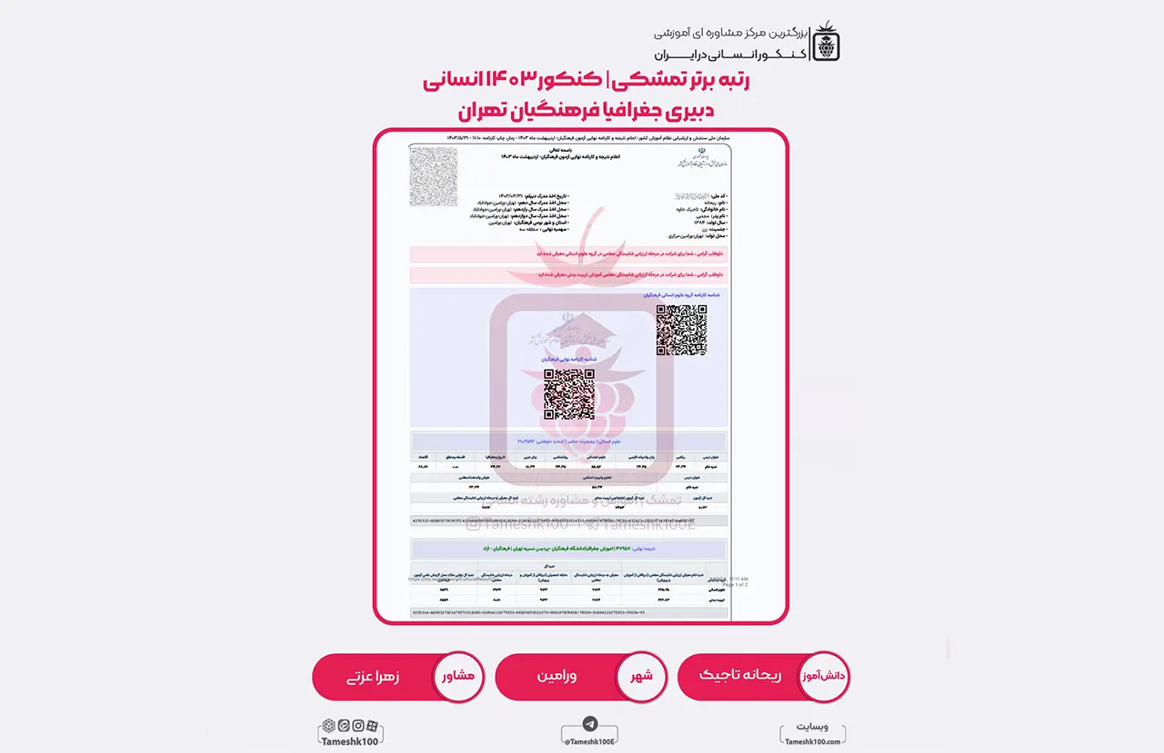 تاجیک - ریحانه تاجیک <br> دبیری جغرافیا فرهنگیان تهران
