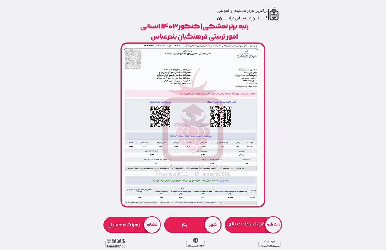 غزل السادات عبدالهی - غزل السادات عبدالهی <br> امور تربیتی فرهنگیان بندرعباس