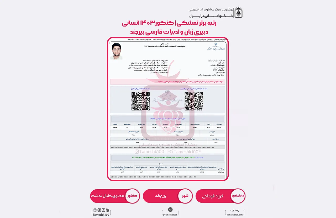 فوداجی - فرزاد فوداجی <br> دبیری زبان و ادبیات فارسی بیرجند