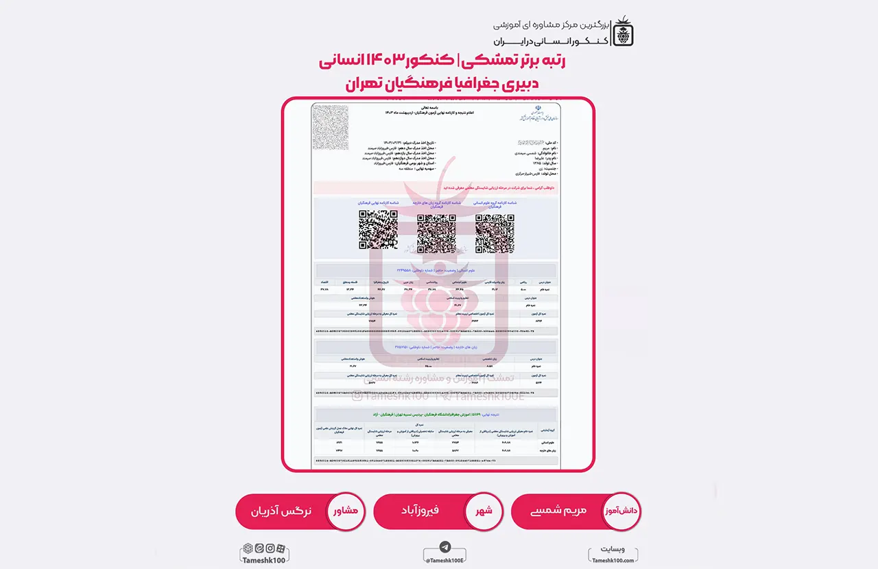 شمسی - مریم شمسی <br> دبیری جغرافیا فرهنگیان تهران