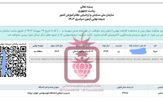 مبینا صابری 540x350 - مبینا صابری <br> مدیریت صنعتی دانشگاه شهید بهشتی تهران