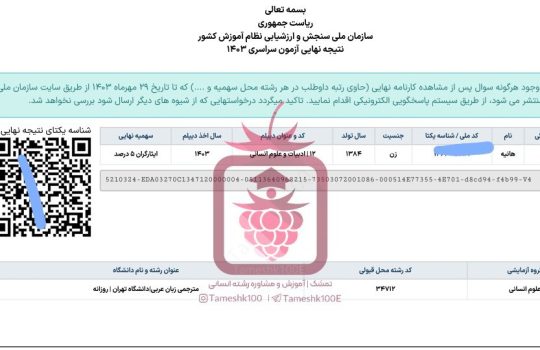 هانیه فتحی 540x350 - هانی فتحی <br> مترجمی عربی دانشگاه تهران